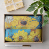 強さとレジリエンスのウクライナインスパイアデコページ 薄葉紙 (ギフト)