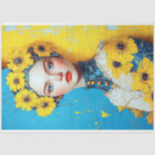 強さとレジリエンスのウクライナインスパイアデコページ 薄葉紙 (正面)