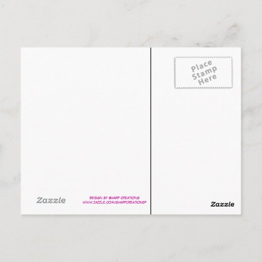 強さと勇気ありがとう ポストカード (裏面)