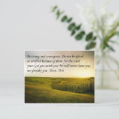 強さと勇気バイブル詩はがき ポストカード (スタンド正面)