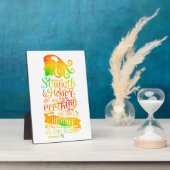 強さと名誉のパーソナライズされた聖なる書物、 経典 フォトプラーク (側面)