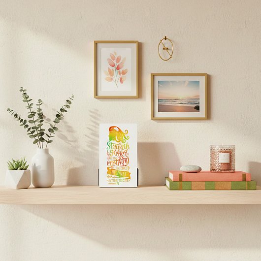 強さと名誉のパーソナライズされた聖なる書物、 経典 フォトプラーク