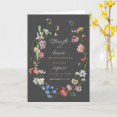 強さと名誉箴言31野花が励ます カード (黄色い花)