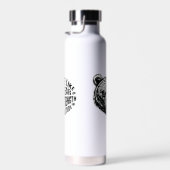 強さと孤独に耐え忍ぶようなものである ウォーターボトル (右面)