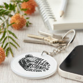 強さと孤独に耐え忍ぶようなものである キーホルダー (正面右)