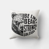 強さと孤独に耐え忍ぶようなものである クッション (裏面)