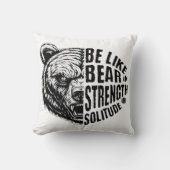 強さと孤独に耐え忍ぶようなものである クッション (正面)