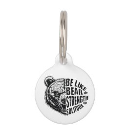 強さと孤独に耐え忍ぶようなものである ペット　ネームタグ