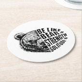 強さと孤独に耐え忍ぶようなものである ラウンドペーパーコースター (アングル)