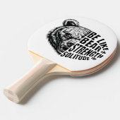 強さと孤独に耐え忍ぶようなものである 卓球ラケット (正面アングル)