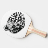 強さと孤独に耐え忍ぶようなものである 卓球ラケット (横)