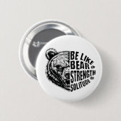 強さと孤独に耐え忍ぶようなものである 缶バッジ (正面&裏面)