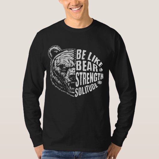 強さと孤独に耐え忍ぶようなものである Tシャツ (正面)