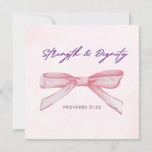 強さと尊厳のカード / コケッティーのポストカード シーズンカード (正面)