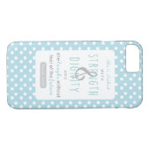 強さと尊厳の諺31クリスチャン女性 Case-Mate iPhoneケース (裏面(横))