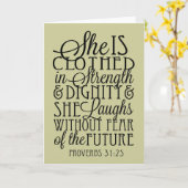 強さと尊厳を身に着けている カード (黄色い花)