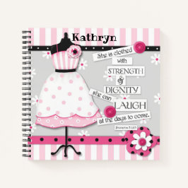 『強さと尊厳』カスタム聖なる書物、 経典雑誌 ノートブック