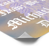 強さと平和ミカエル・アーチャンゲルカスタマイズ ポスター (角)