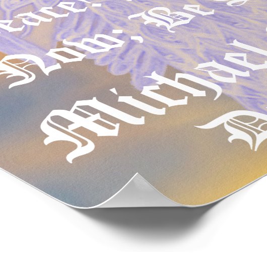 強さと平和ミカエル・アーチャンゲルカスタマイズ ポスター (角)