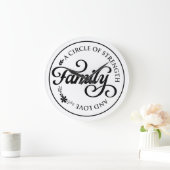 強さと愛の輪 ラージ壁時計 (ホーム)