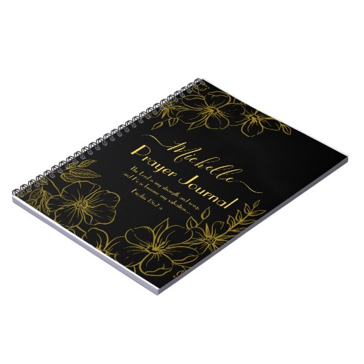 強さと歌の祈りの言葉ジャーナル ノートブック (左側)