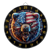 強さと熊の自由の象徴 ダーツボード (正面)