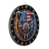 強さと熊の自由の象徴 ダーツボード (正面左)