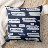 強さと癒しの言葉引用文枕 クッション (ブランケット)