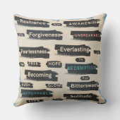 強さと癒しの言葉引用文枕 クッション (裏面)