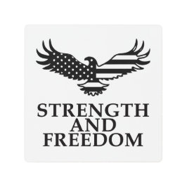 強さと自由 メタルプリント