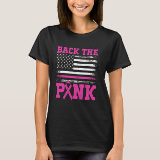 強さと蘇でピンクのアメリカをバック Tシャツ