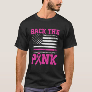 強さと蘇でピンクのアメリカをバック Tシャツ
