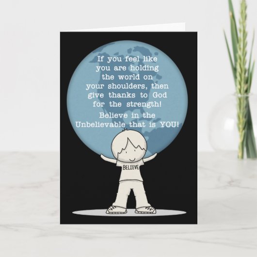 強さに感謝 カード (正面)