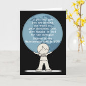 強さに感謝 カード (黄色い花)