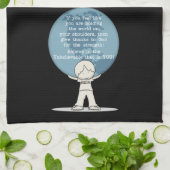 強さに感謝 キッチンタオル (折り畳み)