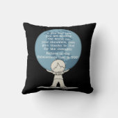 強さに感謝 クッション (裏面)