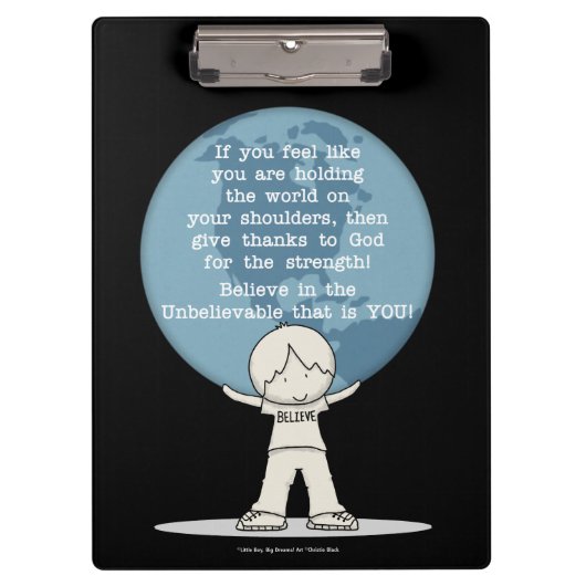 強さに感謝 クリップボード (正面)