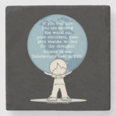 強さに感謝 ストーンコースター (正面)