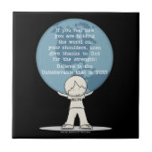 強さに感謝 タイル (正面)