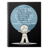 強さに感謝 ノートブック (正面)