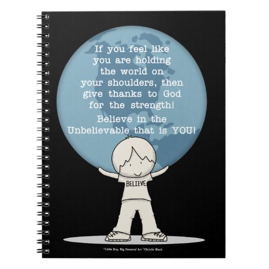 強さに感謝 ノートブック (正面)