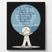 強さに感謝 フォトプラーク (正面)