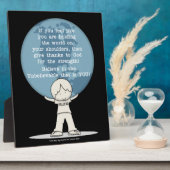 強さに感謝 フォトプラーク (側面)