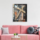 強さのクロス キャンバスプリント (インサイチュ (リビング))