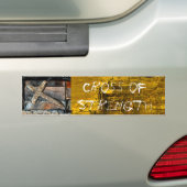 強さのクロス バンパーステッカー (車上)