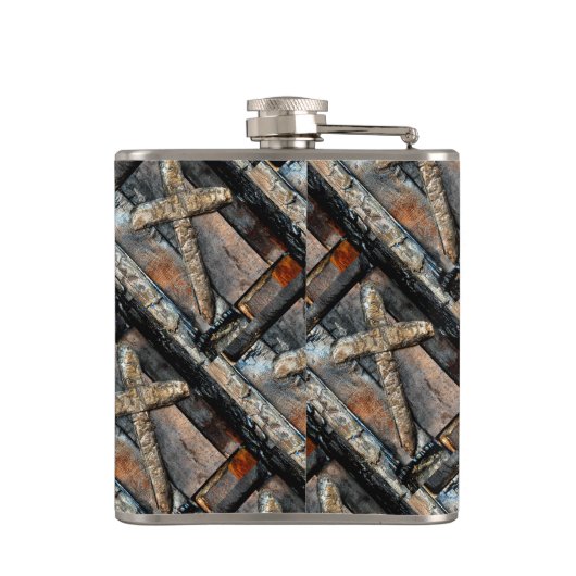 強さのクロス フラスク (裏面)