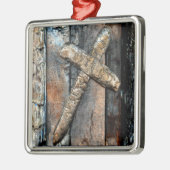 強さのクロス メタルオーナメント (左)