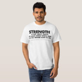 強さの事実 Tシャツ (正面フル)
