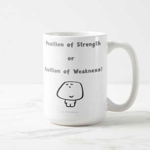 強さの位置か弱さの位置か。 コーヒーマグカップ