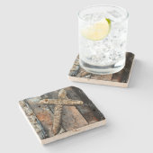 強さの十字 ストーンコースター (横)